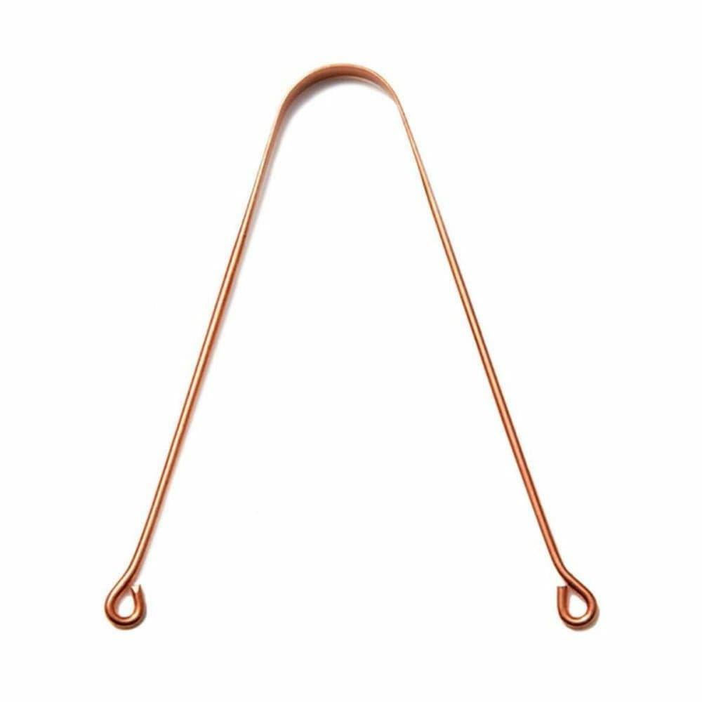Pure Copper Tongue Cleaner (Pack of 1) | Ayurvedic Oral Care Scraper 