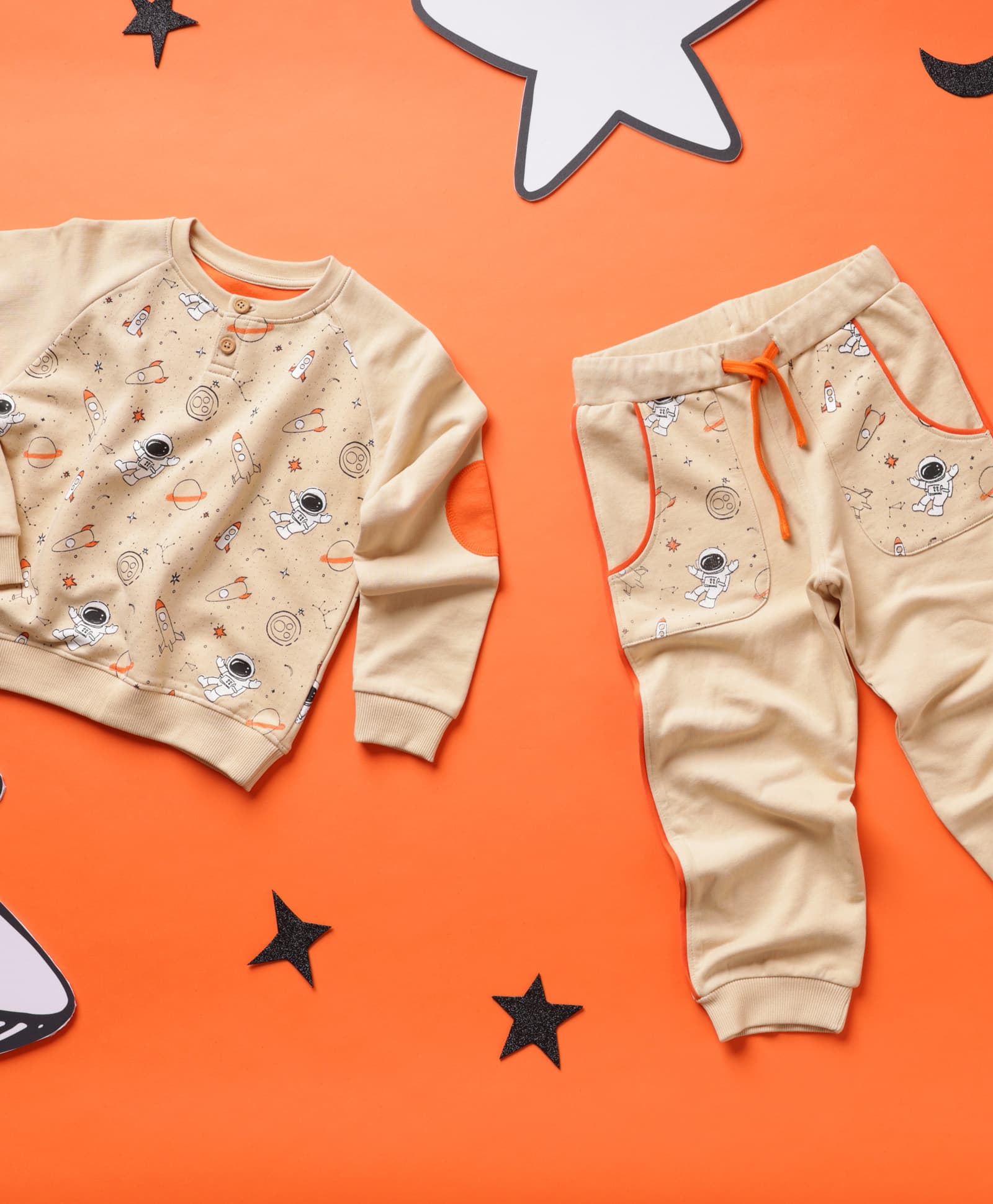 Kids Sweat Shirt | Printed - Beige