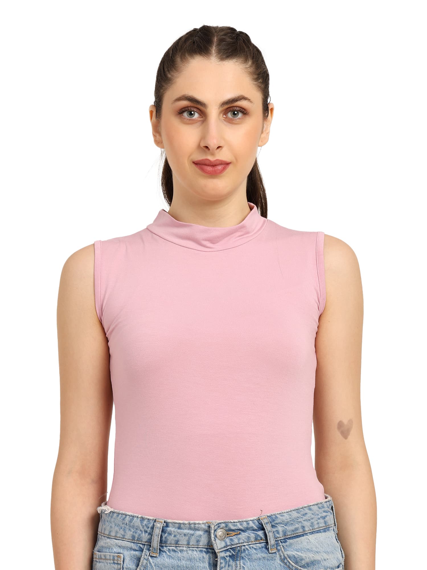 Bamboo High Neck for Women - Purple