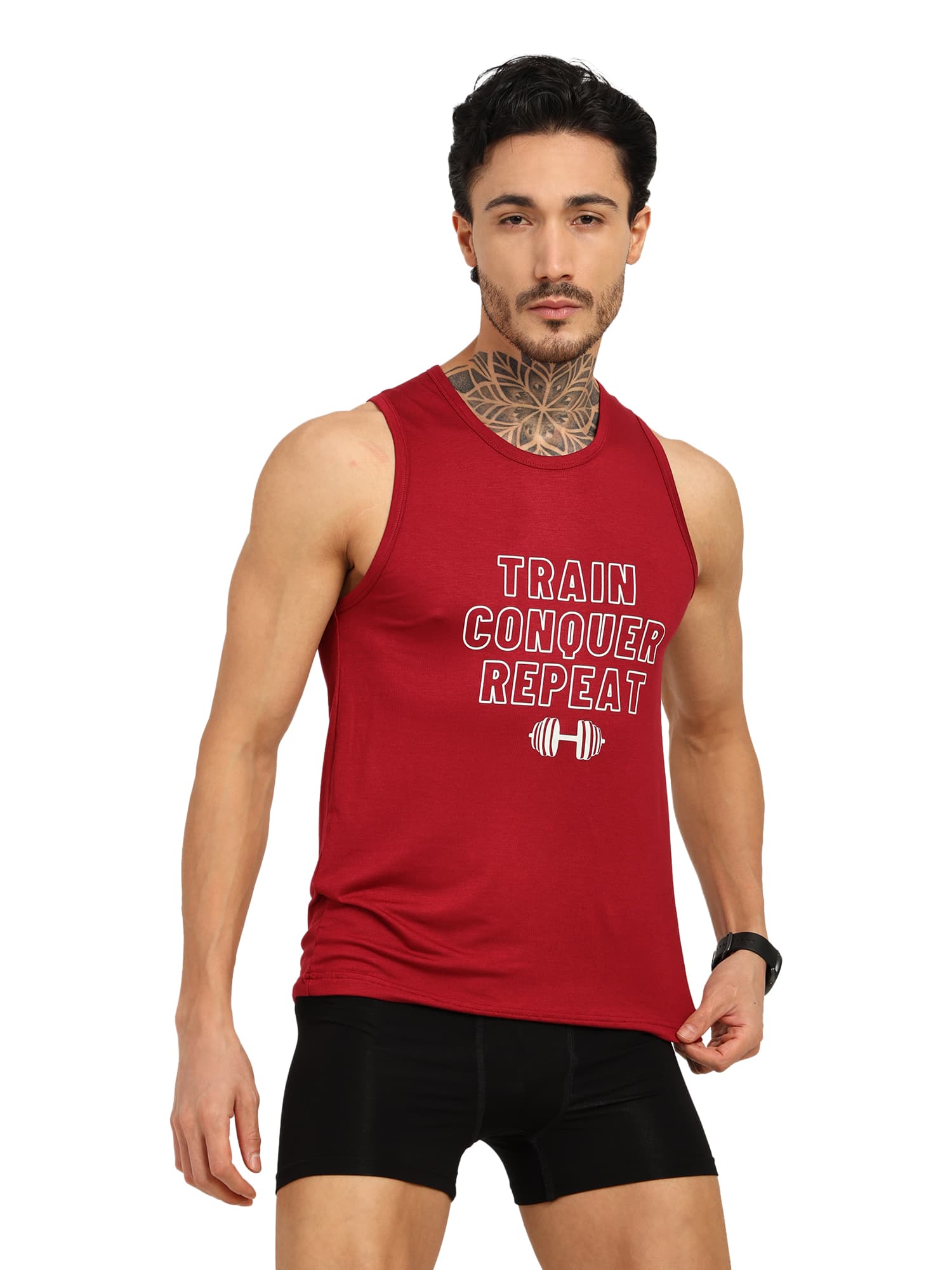Men's Bamboo Gym Vest - Soft, Breathable | Train Conquer Repeat