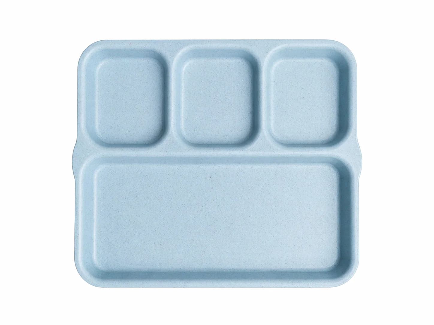 Eco-Friendly 4 Partition Plate | Rice & Bamboo Husk Divided Dinner Plate
