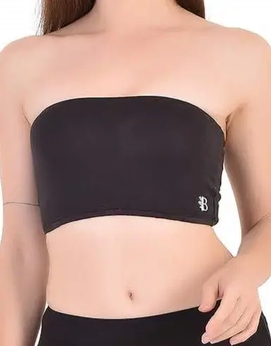 Bamboo Fabric Tube Top - Black