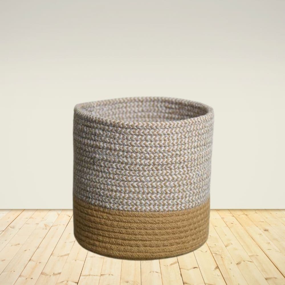 Dual Tone Jute Baskets - Small (One Piece)