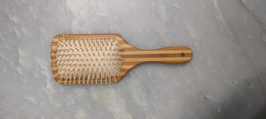 Bamboo Hair Brush – Rectangle Shape with Natural Bamboo Bristles