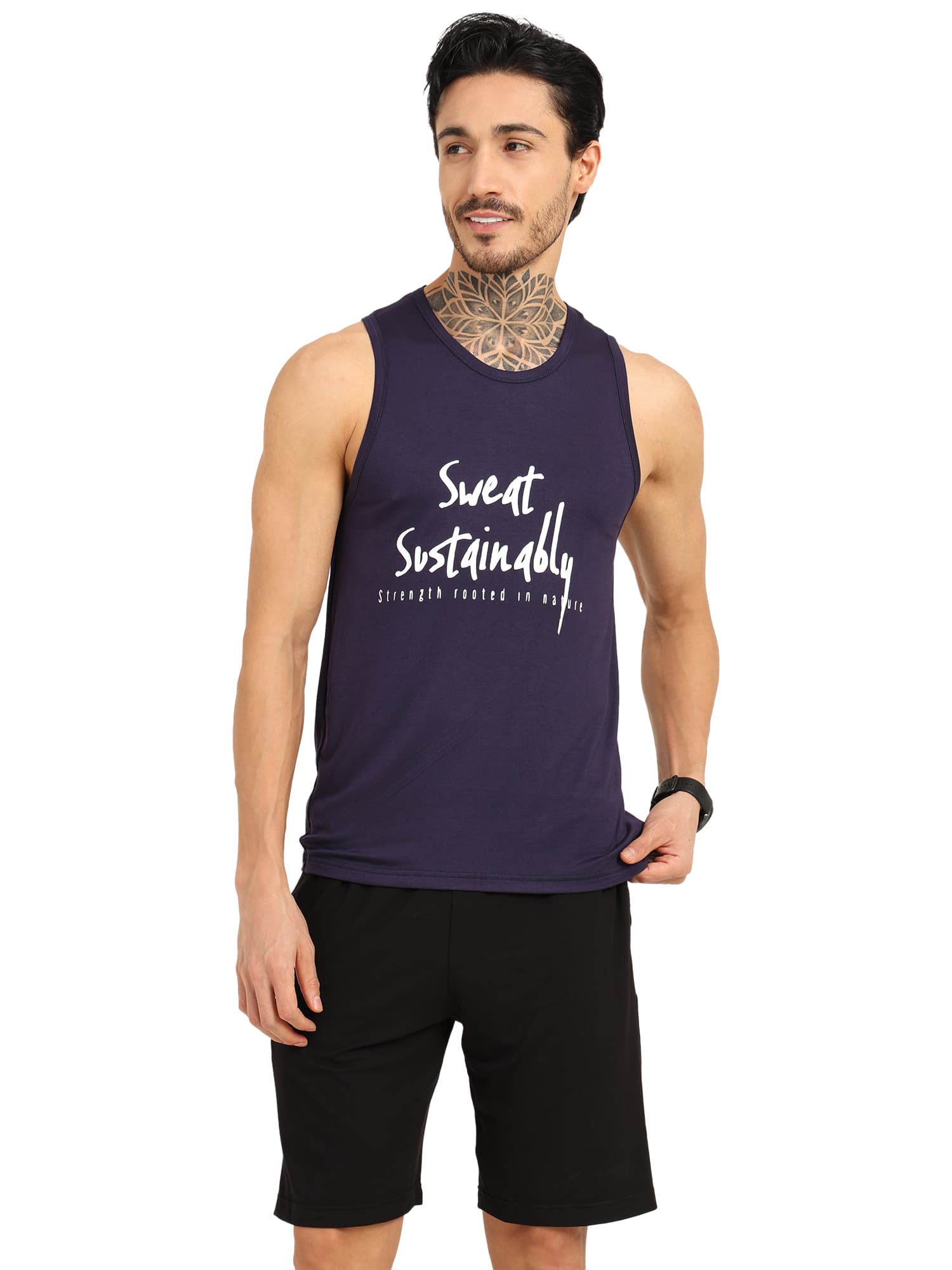 Men's Bamboo Gym Vest - Soft, Breathable | Sweat Sustainabily