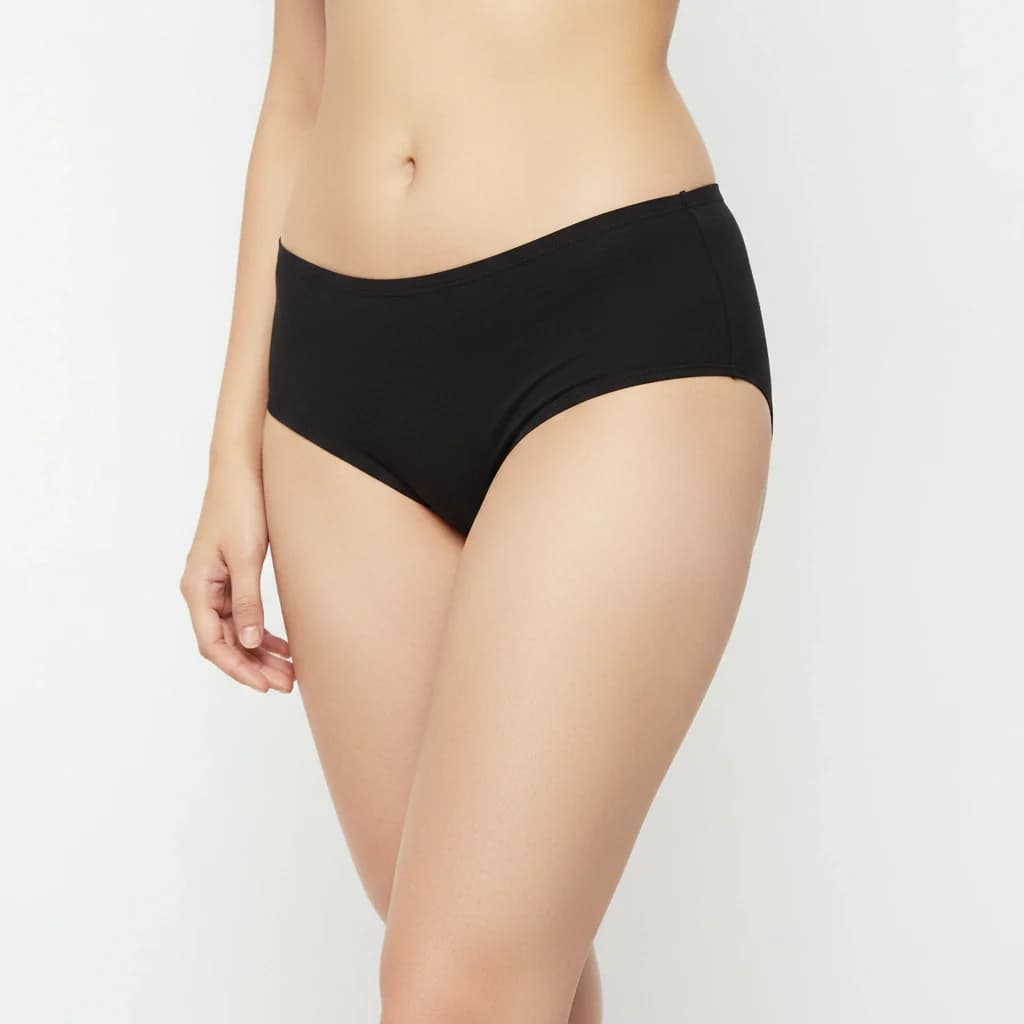 Bamboo Fabric Period Panty 3 Layers - Pack of 1 - Black