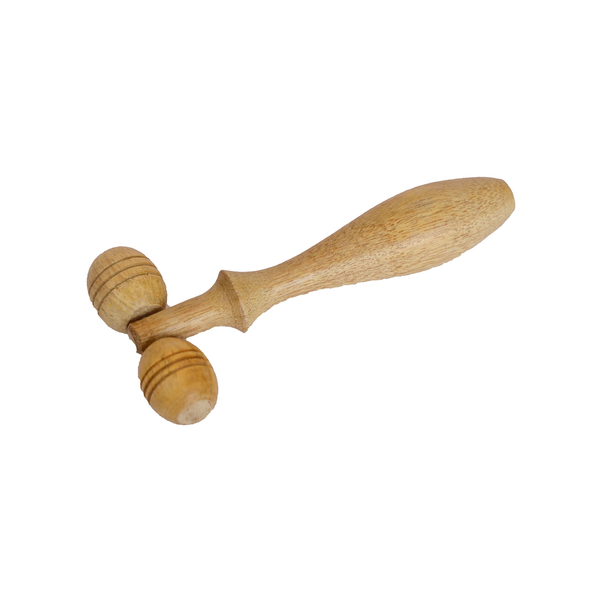Bamboo Face Massage Roller with Rose Quartz 